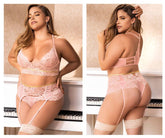 Mapale 8625X Dreiteiliges Set, Farbe Rose